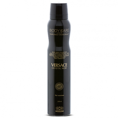 اسپری زنانه بادی کر مدل ورساچه کریستال نویر (Versace Crystal Noir)